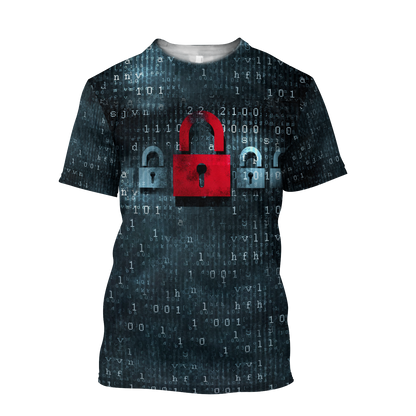 Cyber Language 3D All Over Printed Unisex Shirts