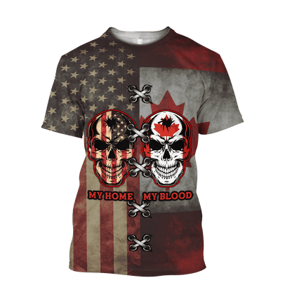 American Canadian 3D Printed Shirts HHT01042103
