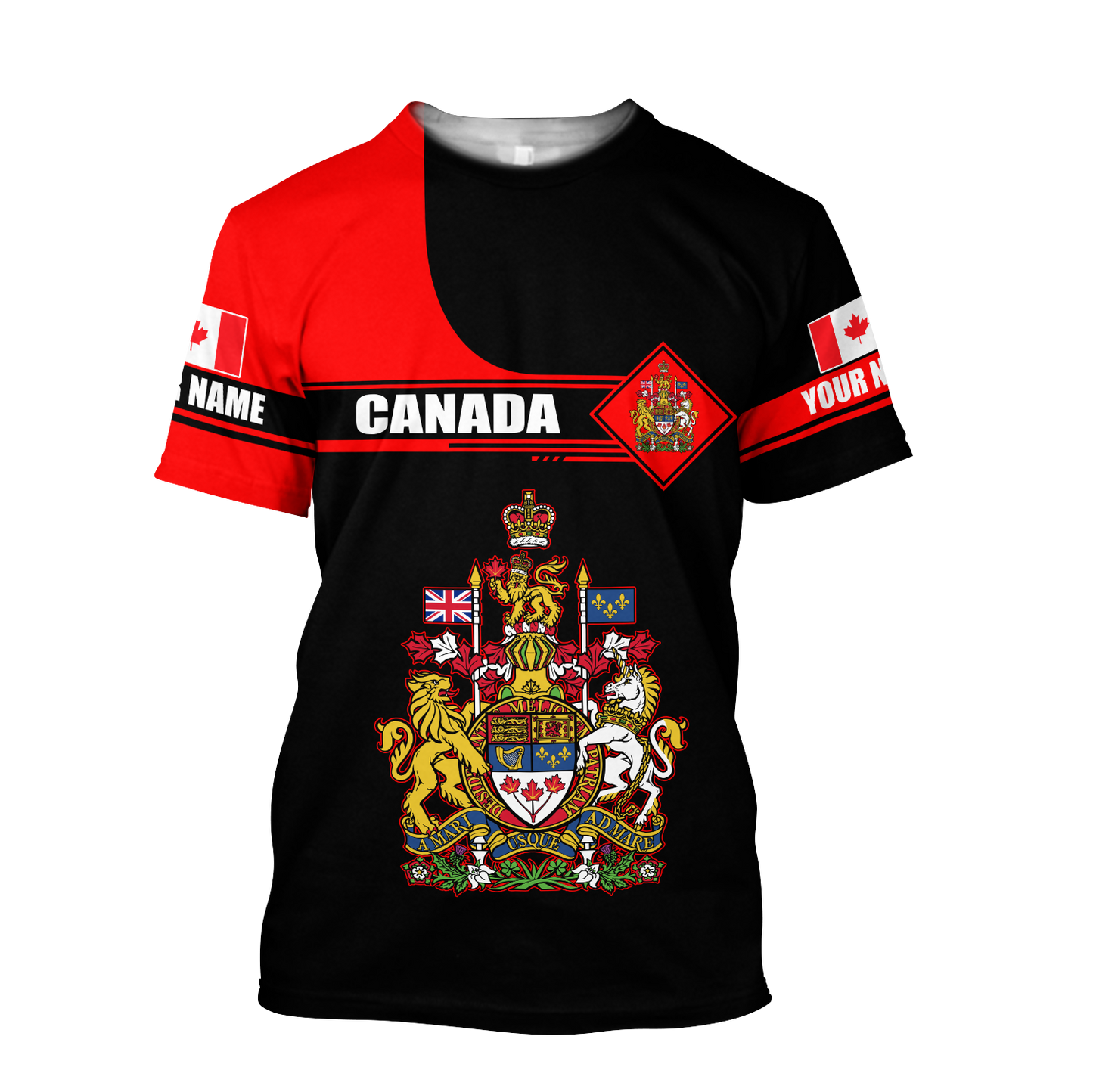 Custom Name XT Canada Day 3D Printed shirts