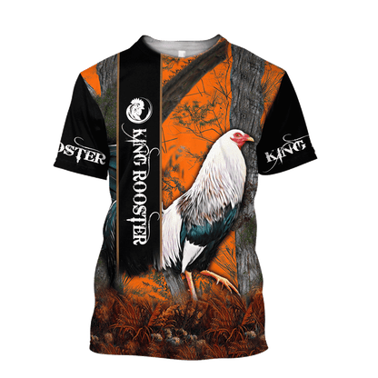 King Rooster Camo 3D All Over Printed Unisex Deluxe Hoodie ML