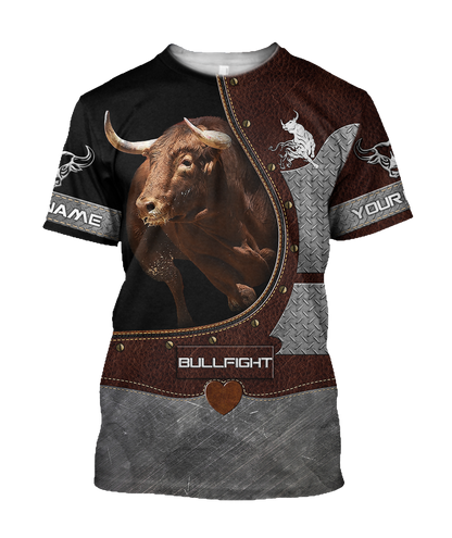 Bullfight Persionalized Your Name 3D All Over Printed Shirts JJ24052102 KT