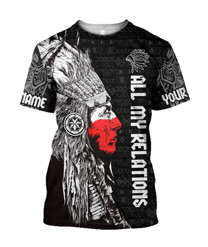 Native American Father‘s Day 3D All Over Printed Shirts DZ29052101 NT