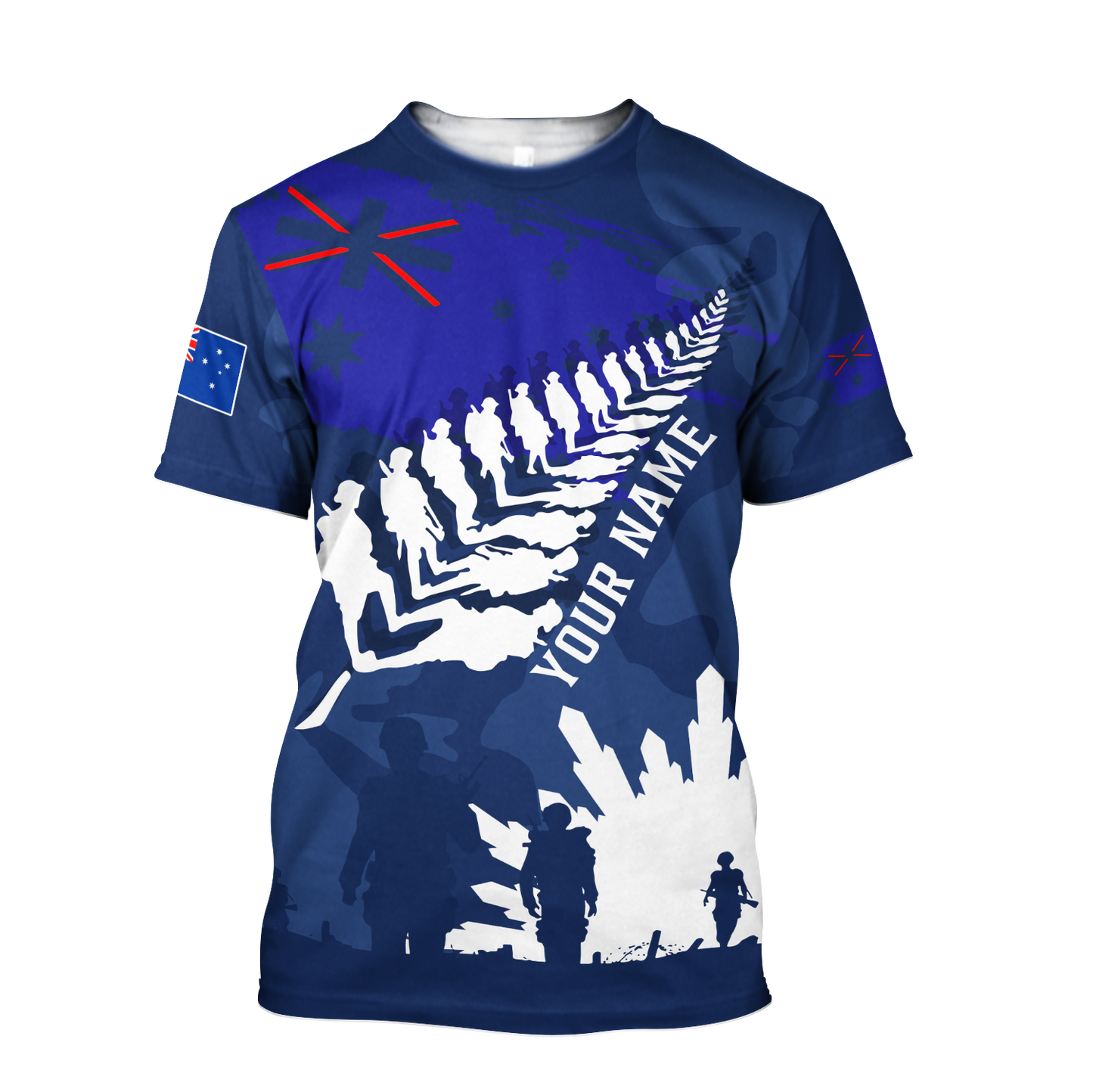 Personalized Name Anzac Day 3D All Over Printed Unisex Shirts