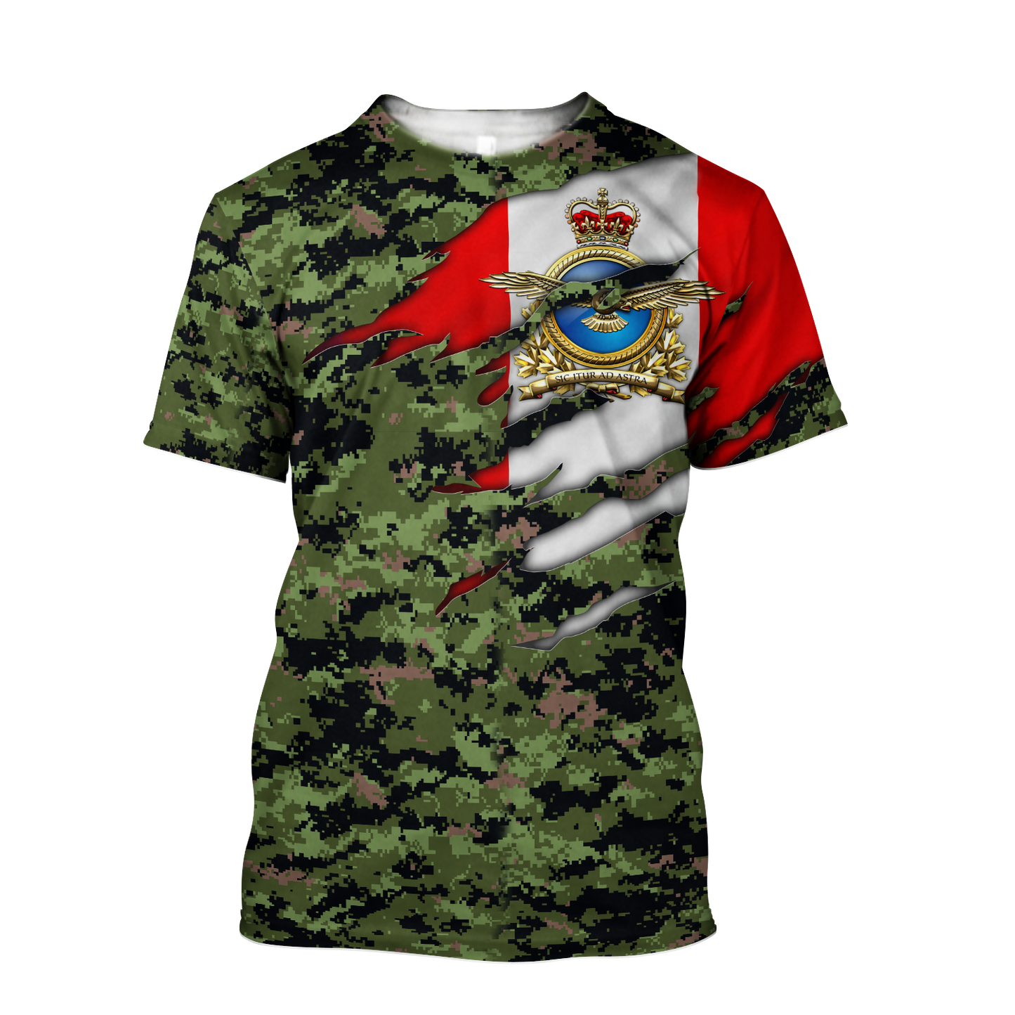 Canadian Air Force Veteran 3D All Over Printed Shirts PD10032102