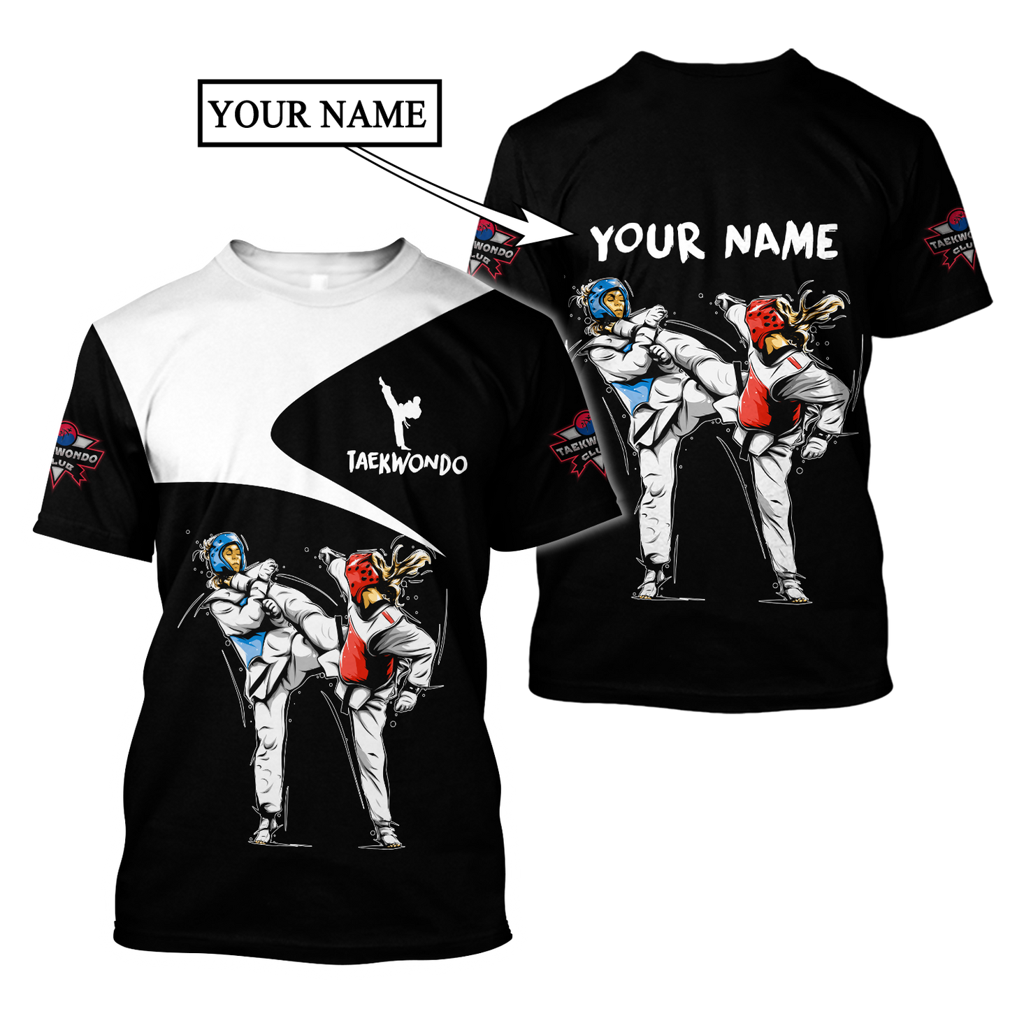 Customize Name Taekwondo Hoodie For Men And Women DD26032106