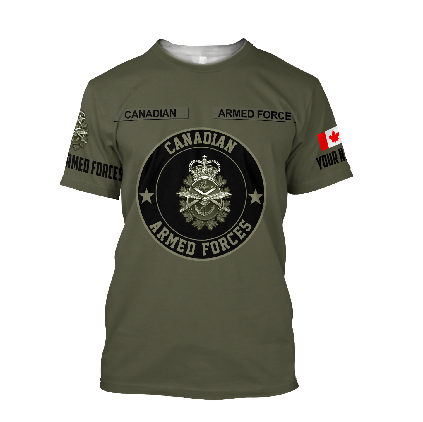 Personalized Name XT Canadian ARmed Forces 3D Printed Shirts DA27032102