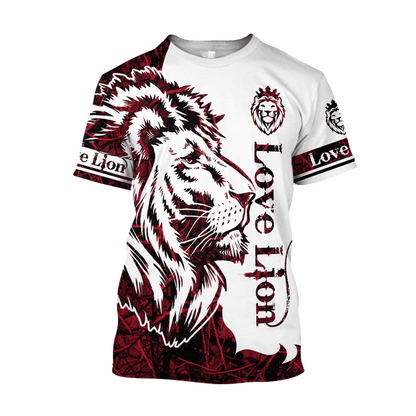 Love Lion 3D All Over Printed Unisex Shirts