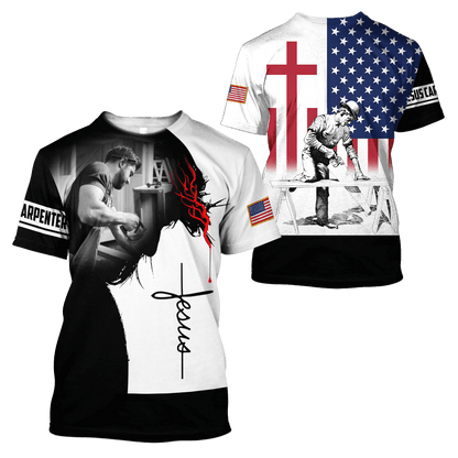 Premium Jesus Carpenter 3D All Over Printed Unisex