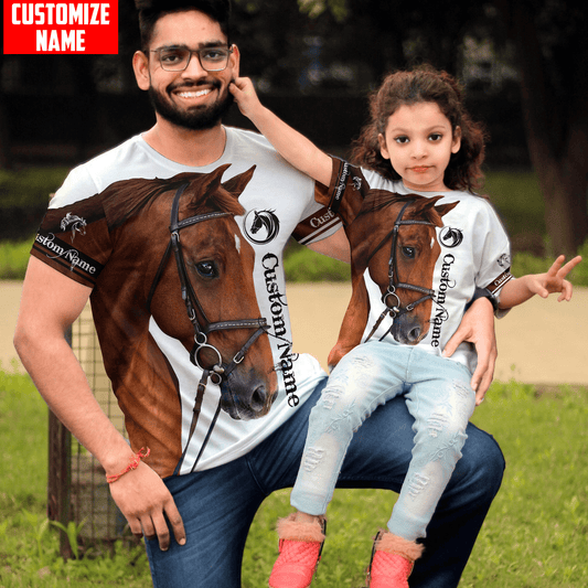 Horse Custom Name 3D All Over Printed Shirts For Kids SN05102102.S1