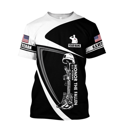 Custom name US Veteran 3D printed shirts Proud Military