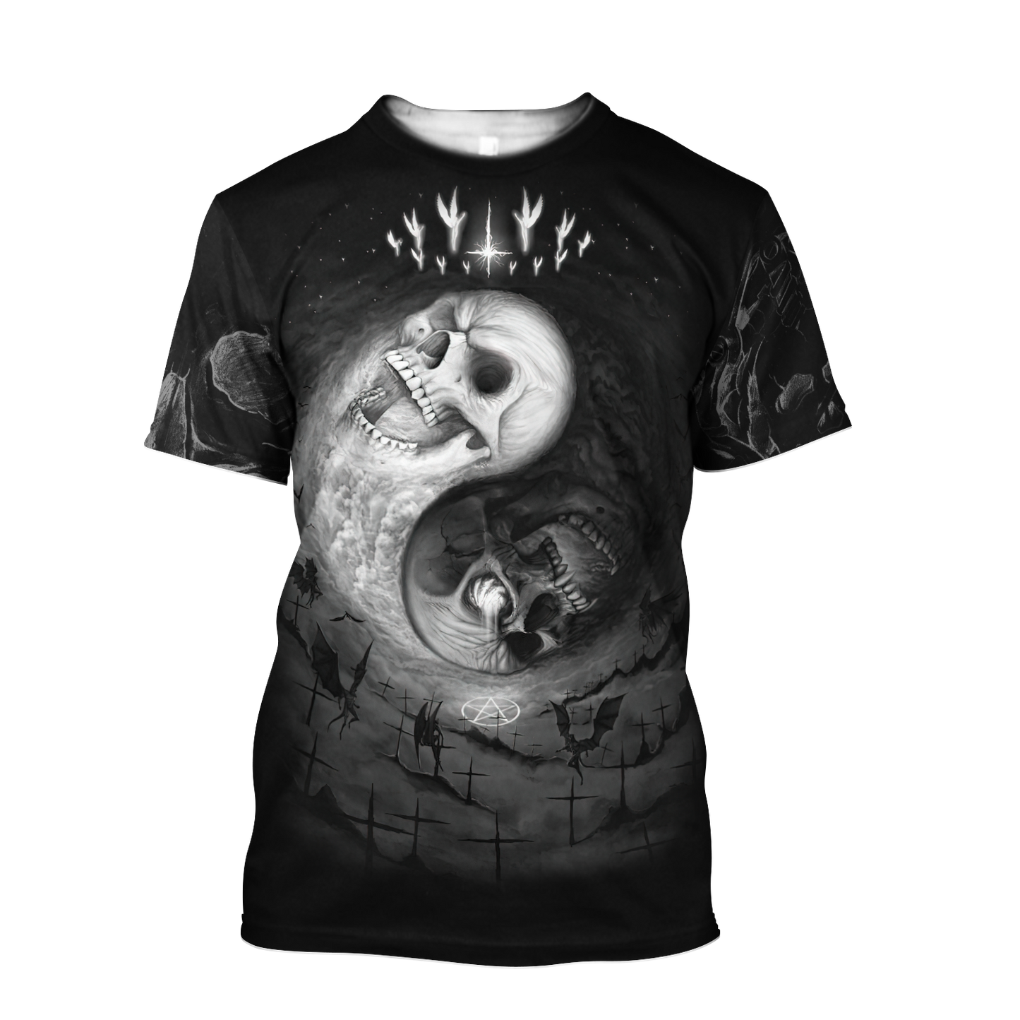 Yin Yang Skull Hoodie For Men And Women MH25012102