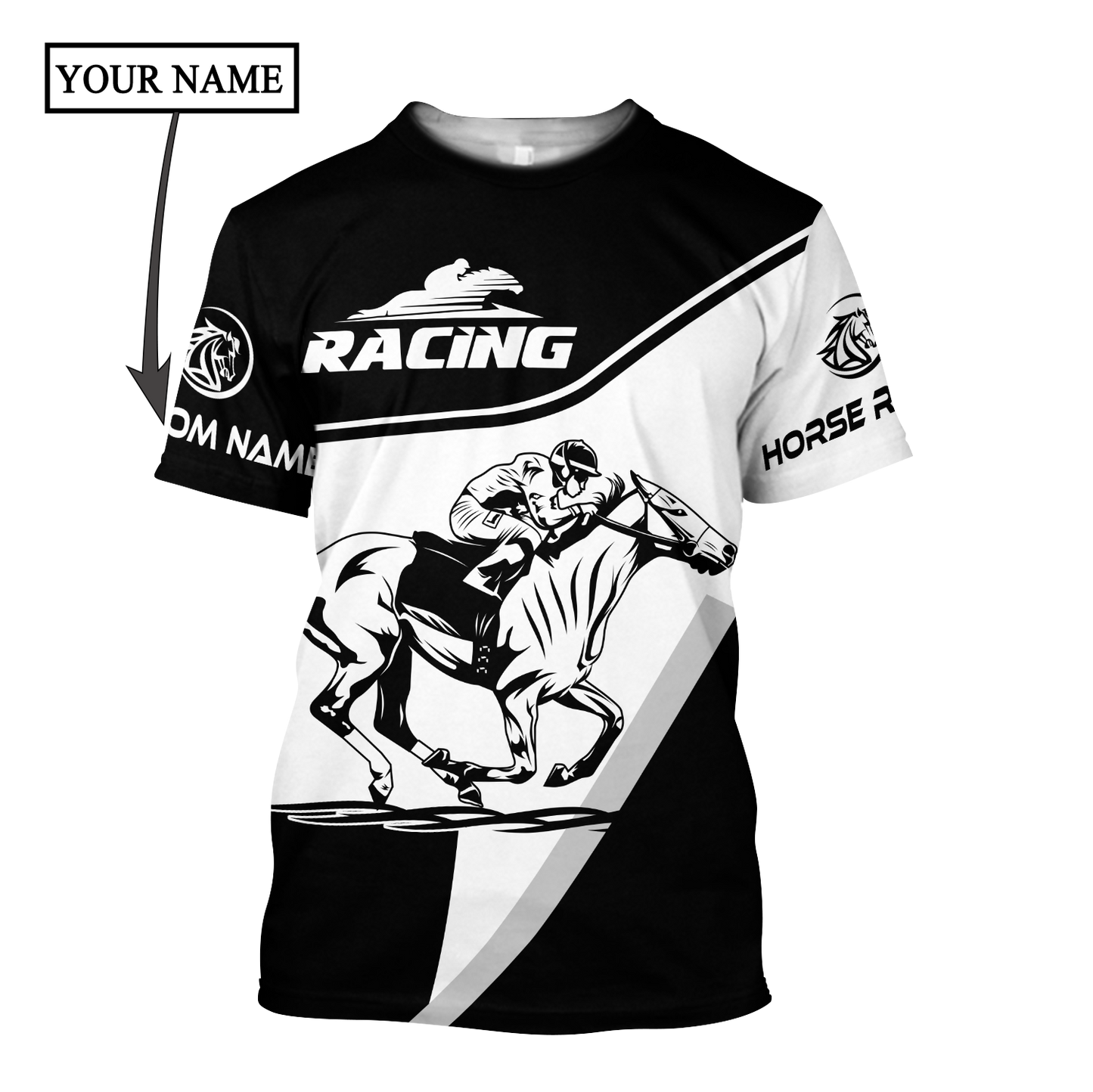 Personalized Horse Racing 3D All Over Printed Unisex Shirts