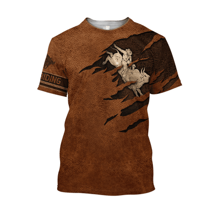 Personalized Name Bull Riding 3D All Over Printed Unisex Shirts Bull Rider Ver 4