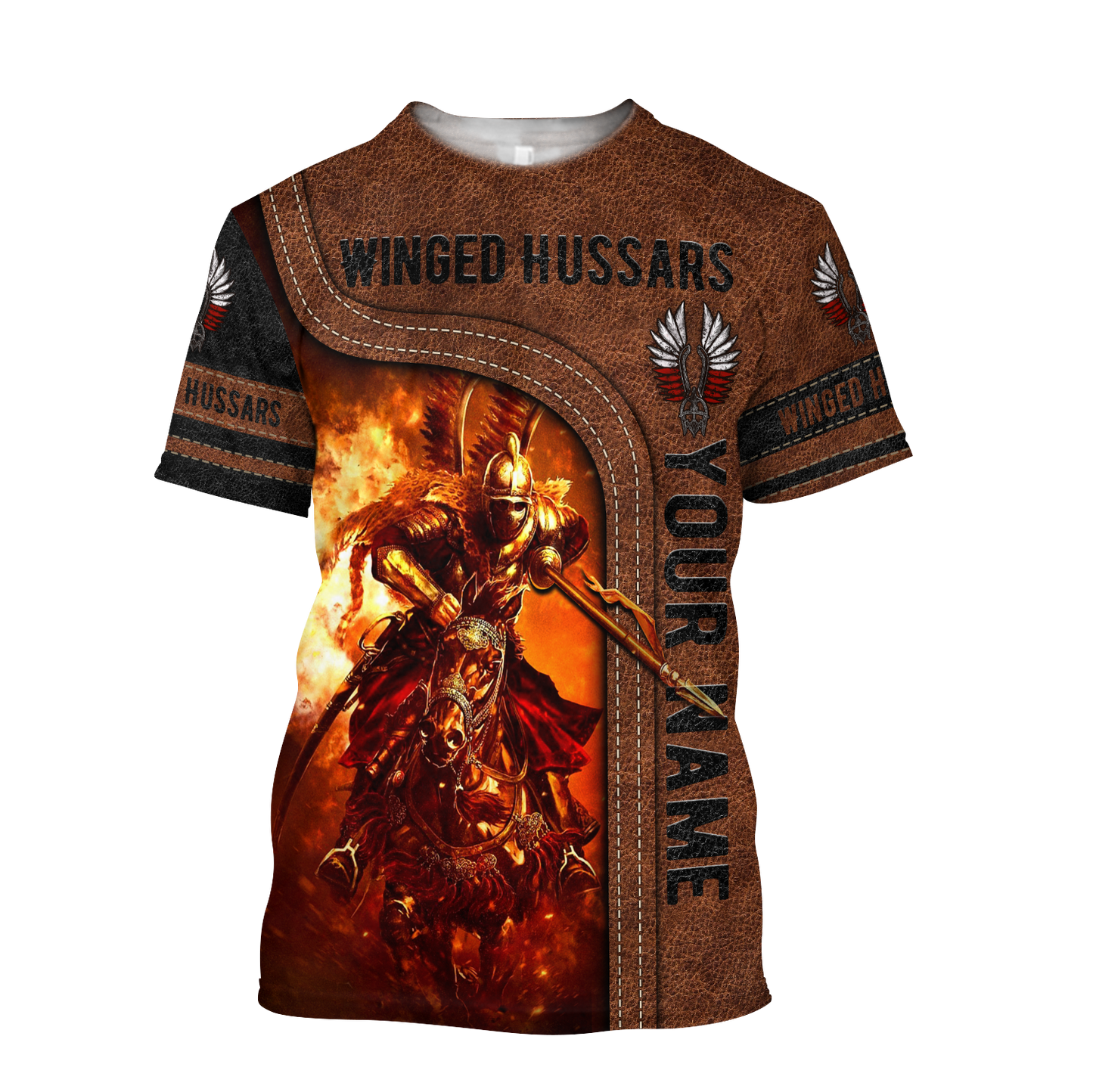 Premium Winged Hussars Best Custom name Combo T Shirt Broad Short