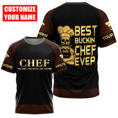 Custom Name Master Chef 3D All Over Printed Unisex Shirts