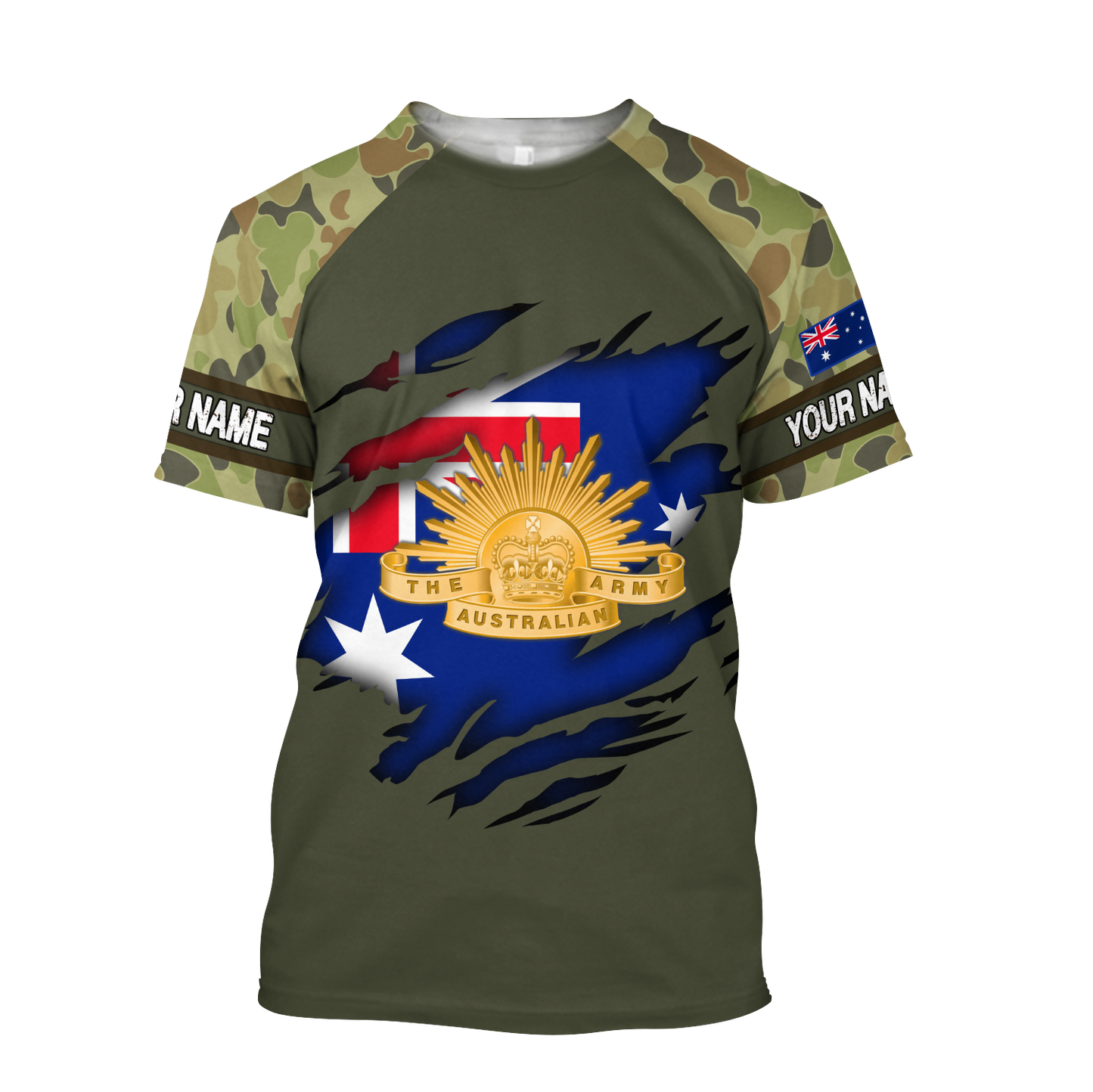 Personalized Australian Army Just The Tip I Promise 3D Printed Unisex Shirts TN