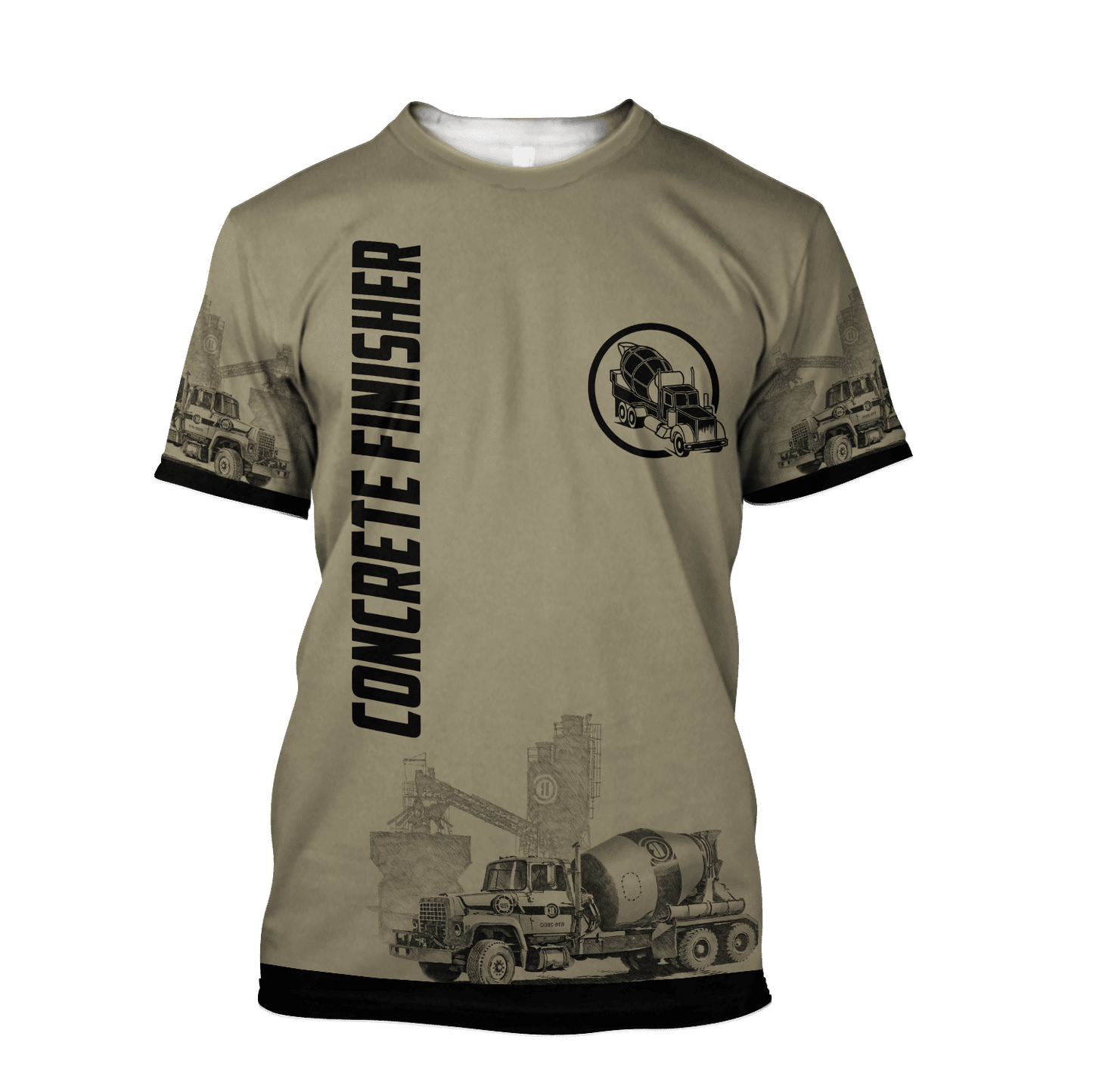 Legend Concrete Finisher 3D printed shirts