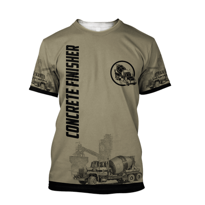 Legend Concrete Finisher 3D printed shirts