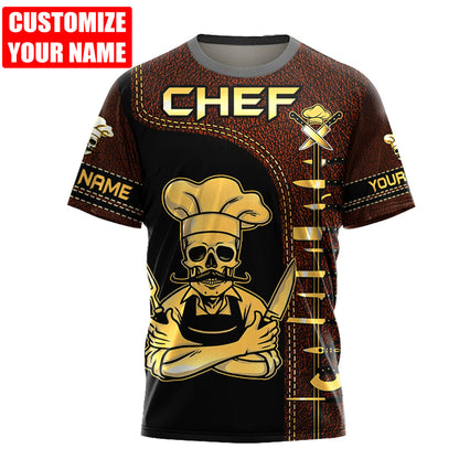Custom Name Master Chef 3D All Over Printed Unisex Shirts