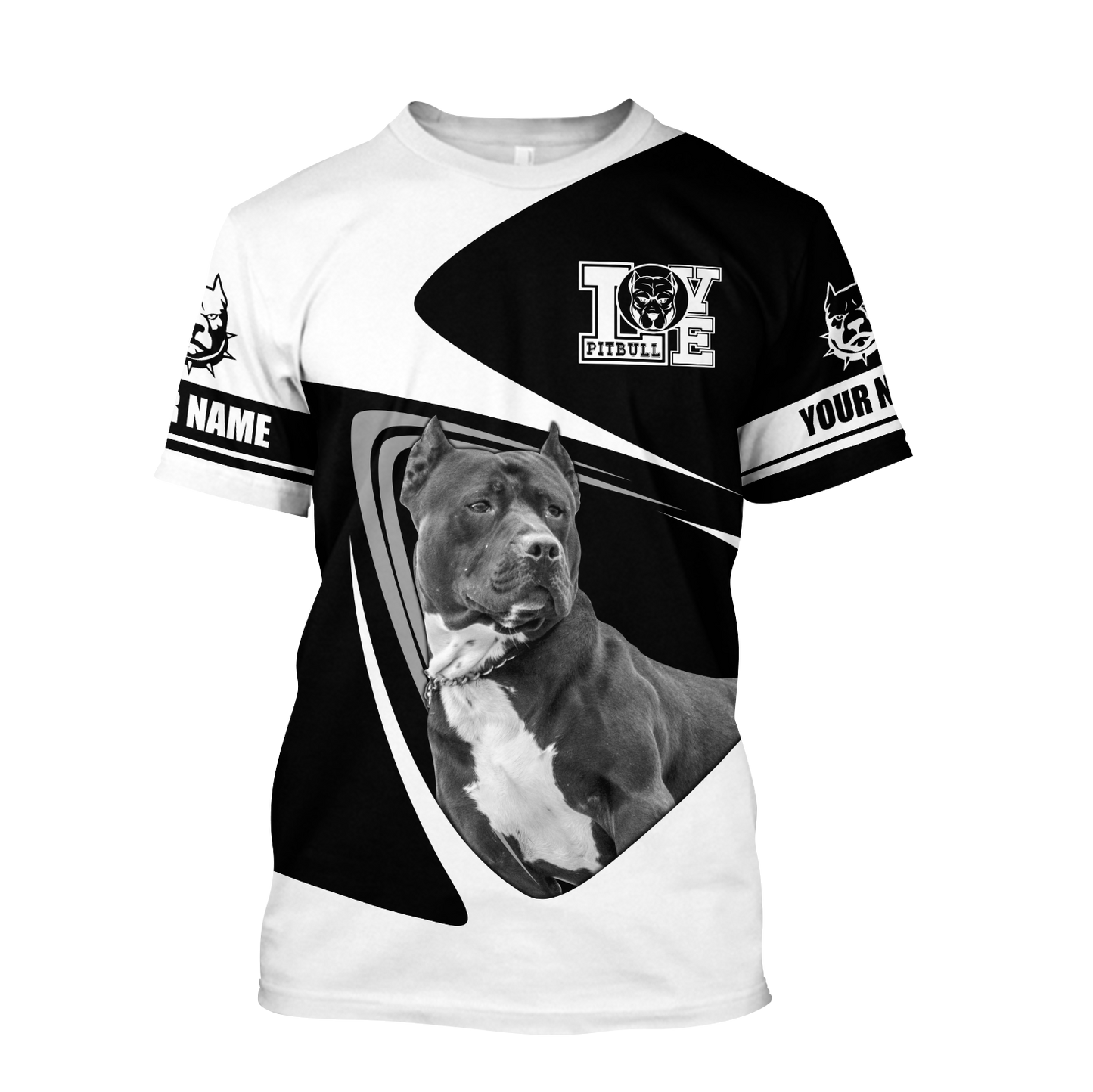 Pitbull Dog 3D All Over Printed Unisex PL