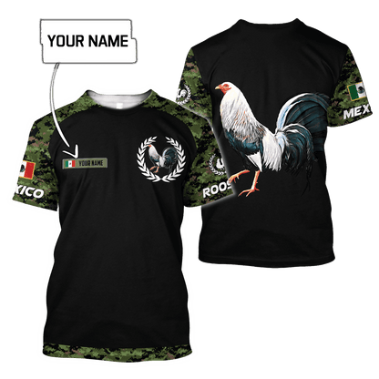 Personalized Mexican Rooster 3D Printed Unisex Shirts HHT08052102