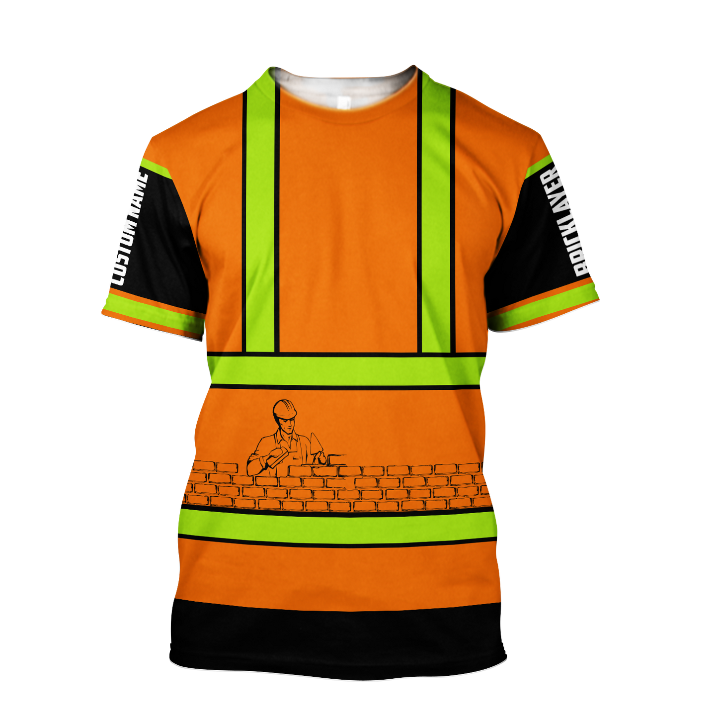 Premium Unisex Hoodie Customize Bricklayer Safety ML