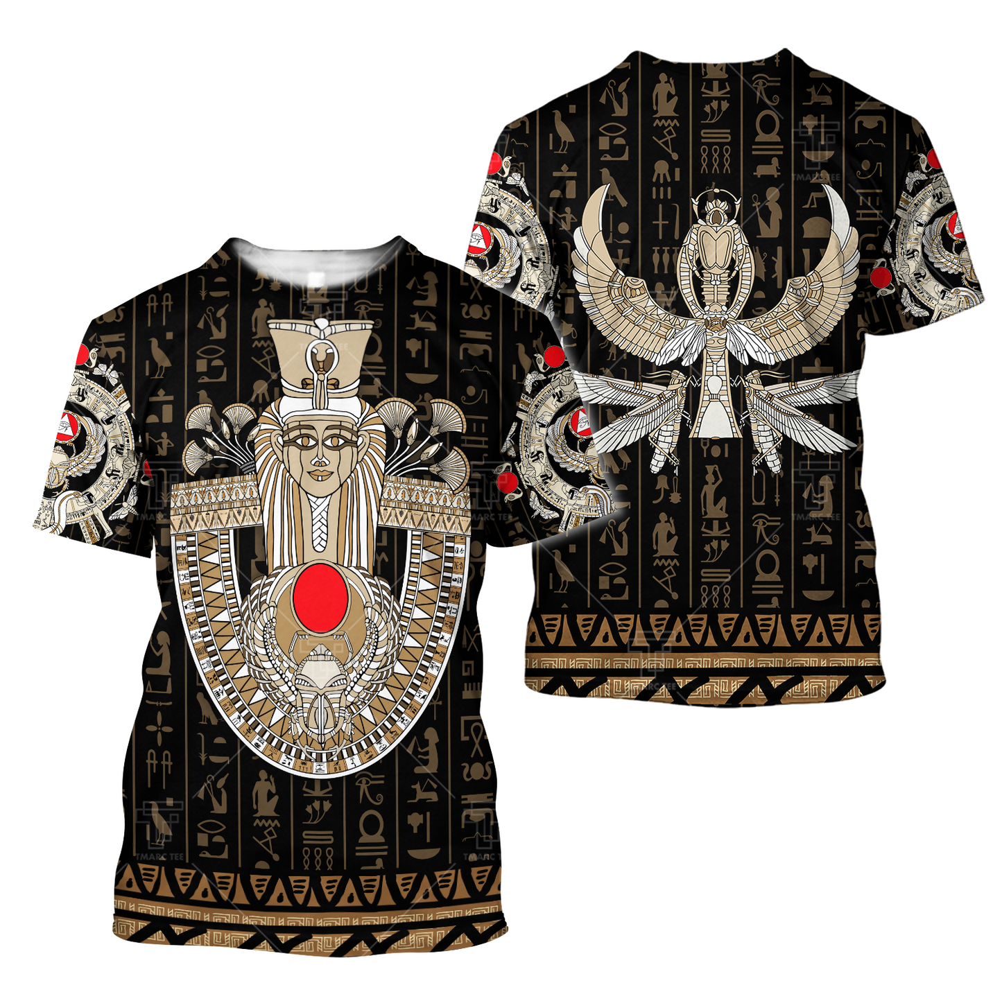 Ancient Egypt ver1 Painting Pattern 3D Tattoo Combo T-Shirt Short