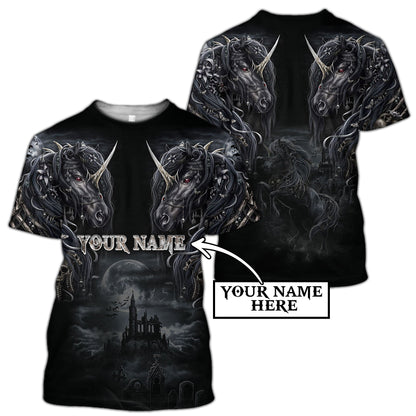 Customize Name Tattoo Skull Horse Hoodie For Men And Women NTN15032106