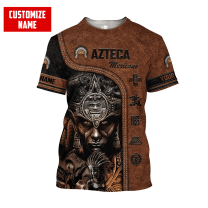 Personalized Name Azteca Mexicano 3D All Over Printed Hoodie
