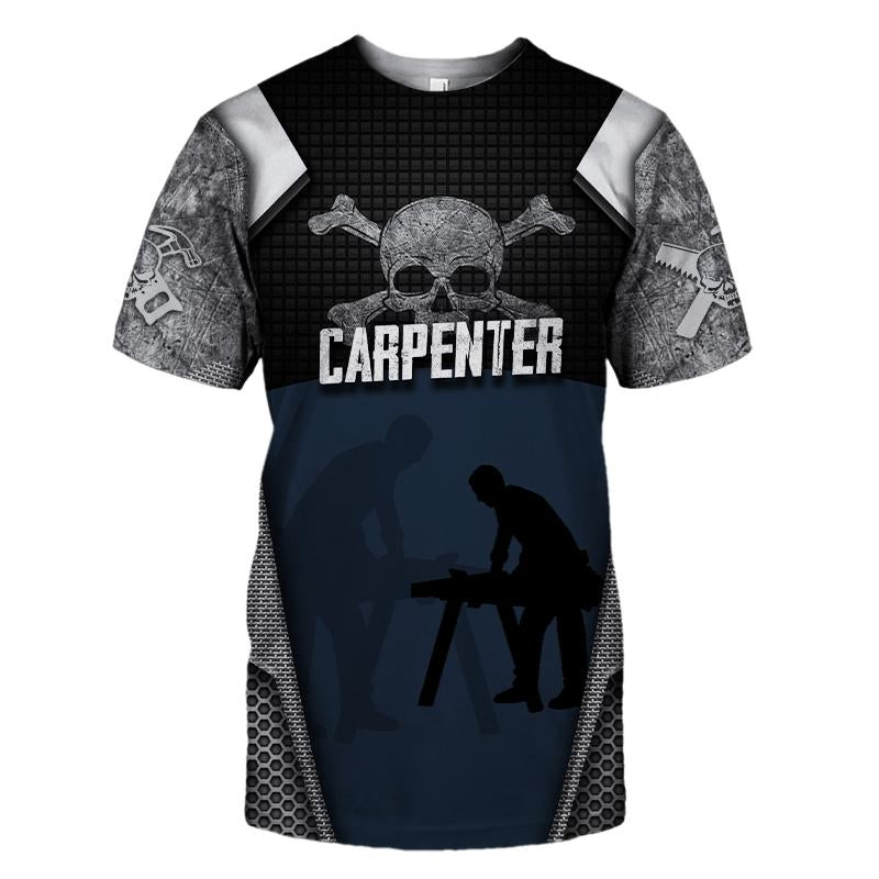 Premium Carpenter Custom Name 3D All Over Printed Unisex Shirts