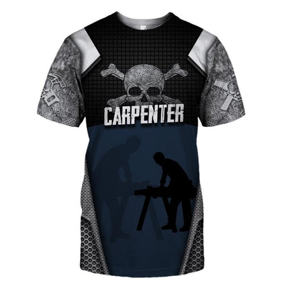Premium Carpenter Custom Name 3D All Over Printed Unisex Shirts