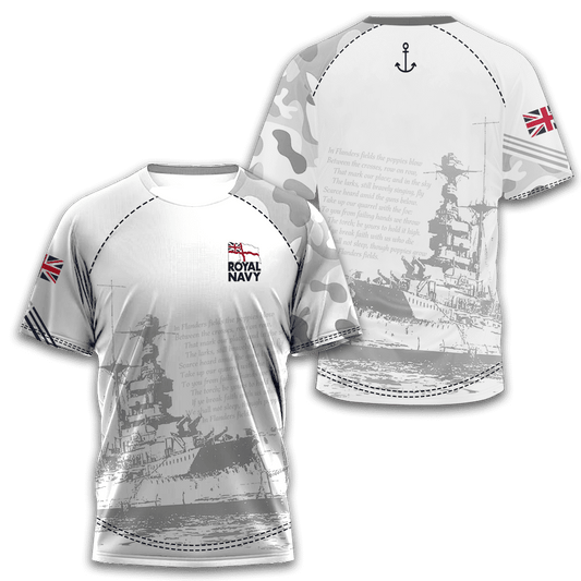 Royal Navy United Kingdom 3D All Over Printed Unisex Shirts