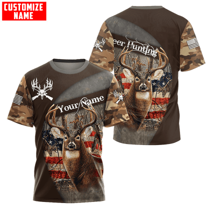 Customized Name Hunting Season 3D All Over Printed Unisex Shirts