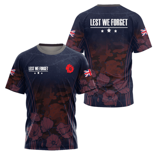 Remembrance Day Lest We Forget 3D All Over Printed Unisex Shirts
