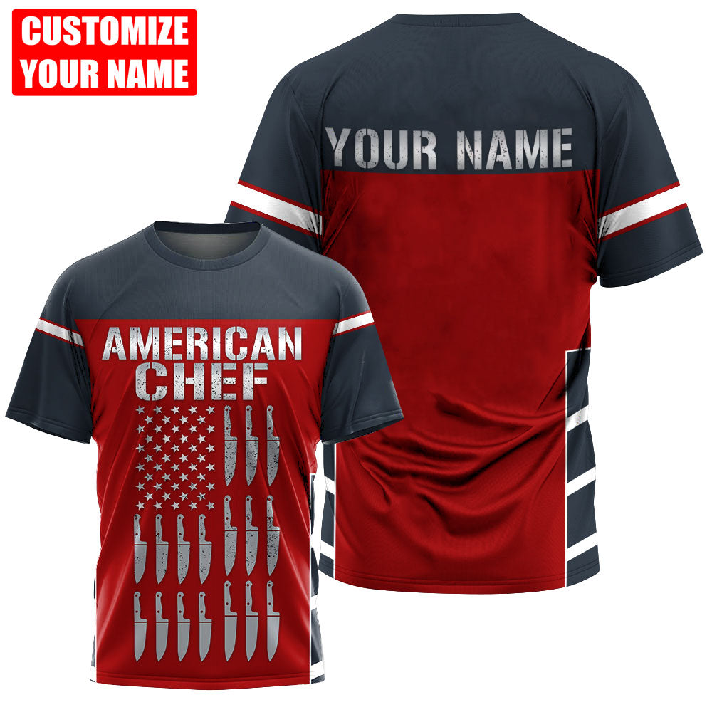 Custom Name Master Chef 3D All Over Printed Unisex Shirts