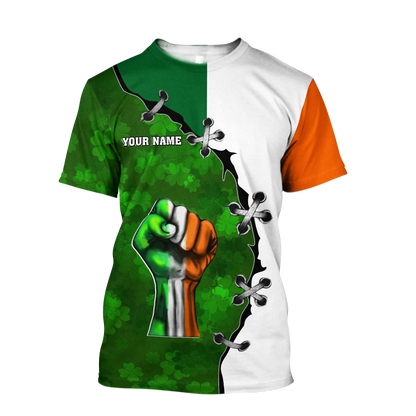 3D All Over Printed Irish Pride- St Patrick Day Unisex Shirts Custom Name XT MH17022103