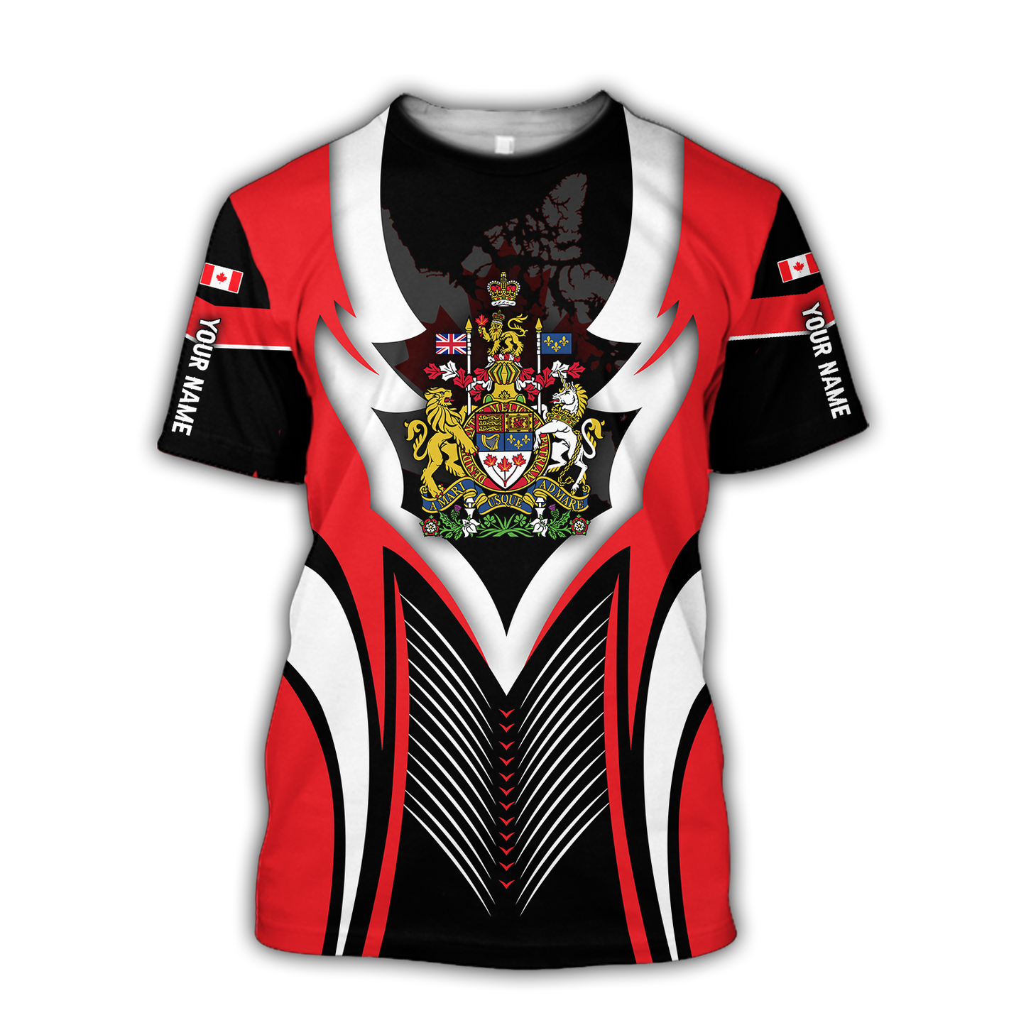 Personalized Name XT Canada Coat of Arm 3D Printed Shirts NTN29032101