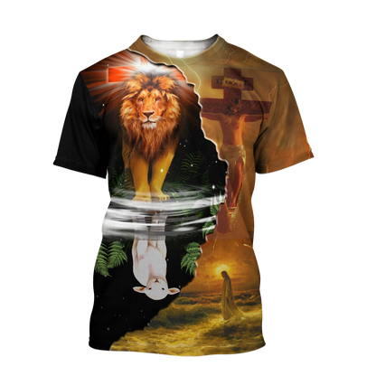 Jesus Lion Lamp 3D All Over Printed Shirts