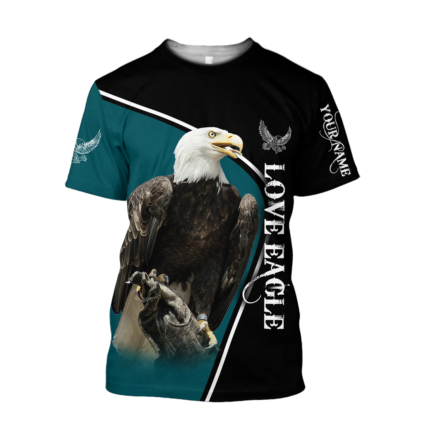 Personalized Name Eagle 3D All Over Printed Shirts For Men and Women