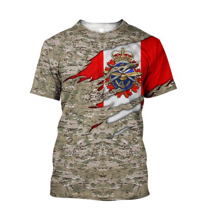 Canadian Veteran 3D All Over Printed Shirts PD06032102