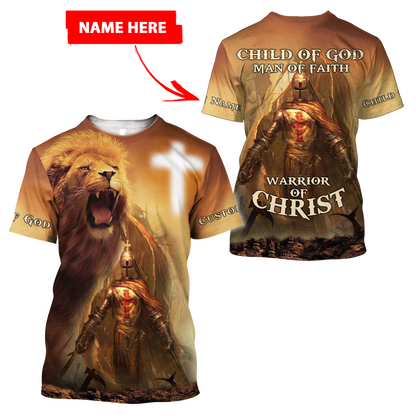Lion Jesus Knight Templar 3D All Over Printed Shirts