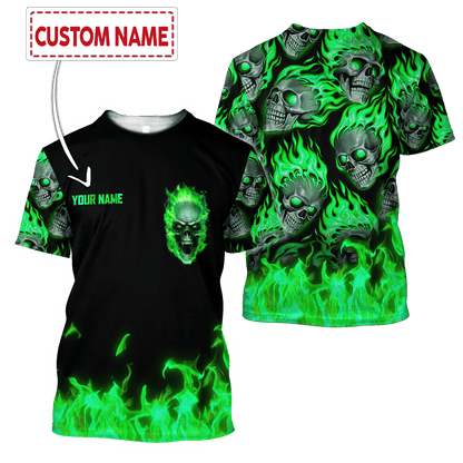 Skull 3D All Over Printed Unisex Shirts