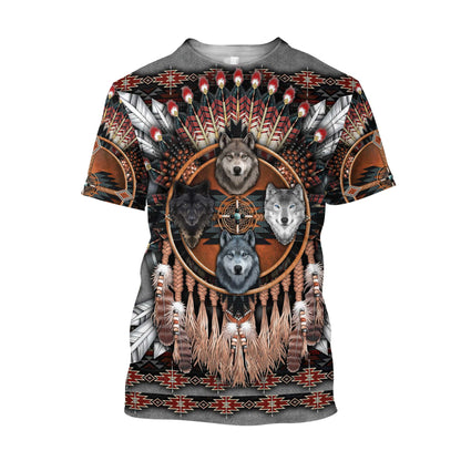 Native American 3D All Over Printed Unisex Shirt