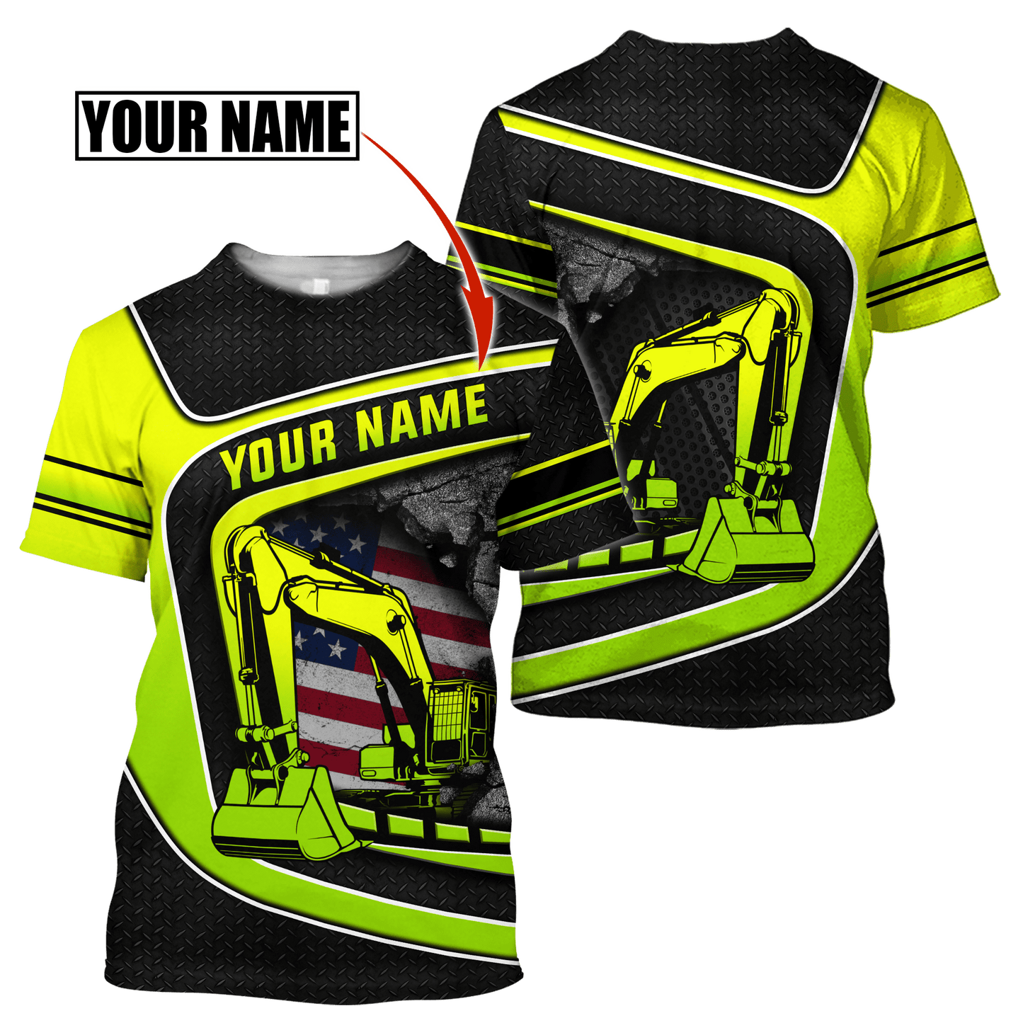 Custom Name XT Excavator Shirts Pi29052101