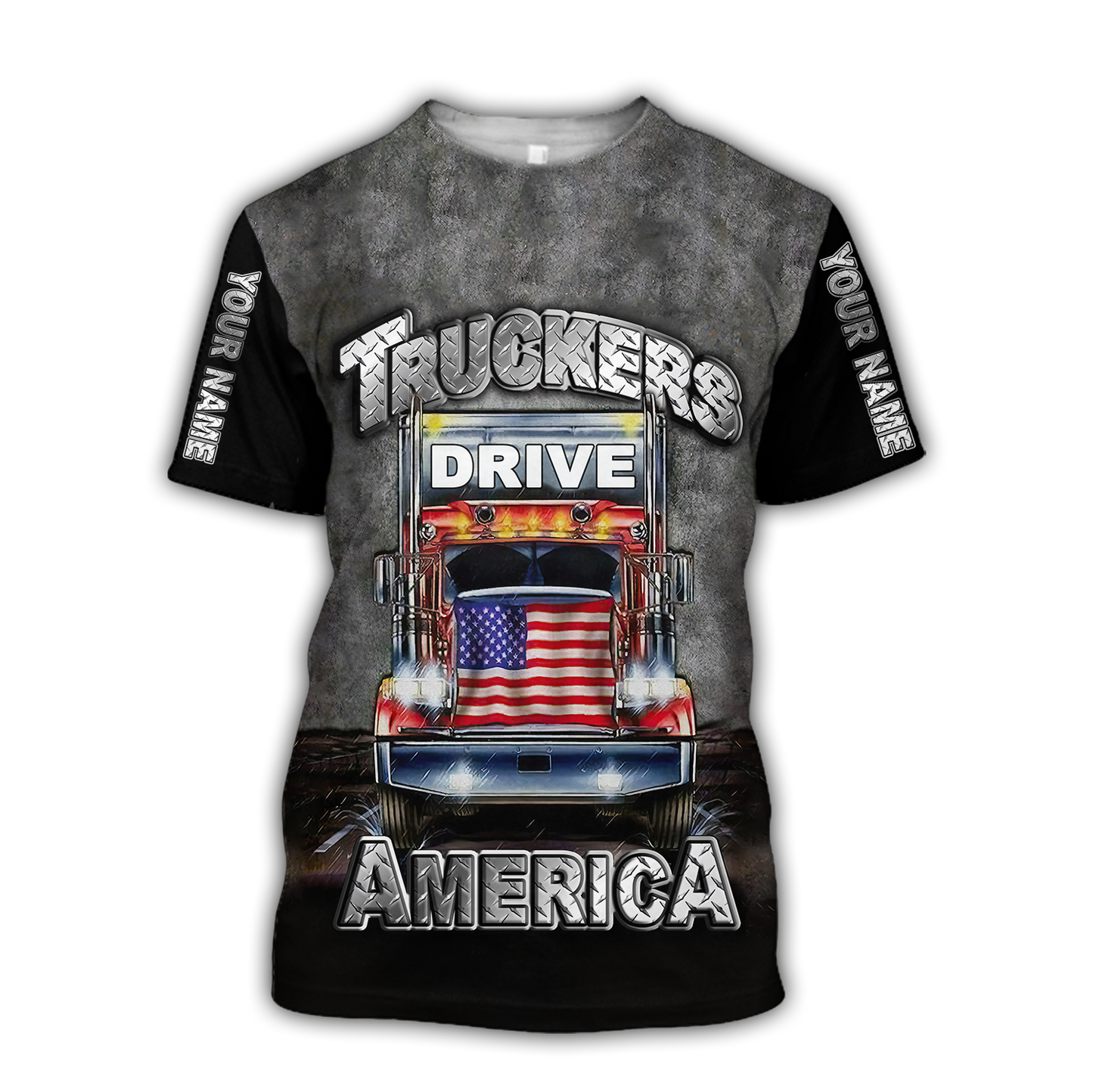 Premium Customized Name 3D All Over Printed Unisex Shirt For Trucker