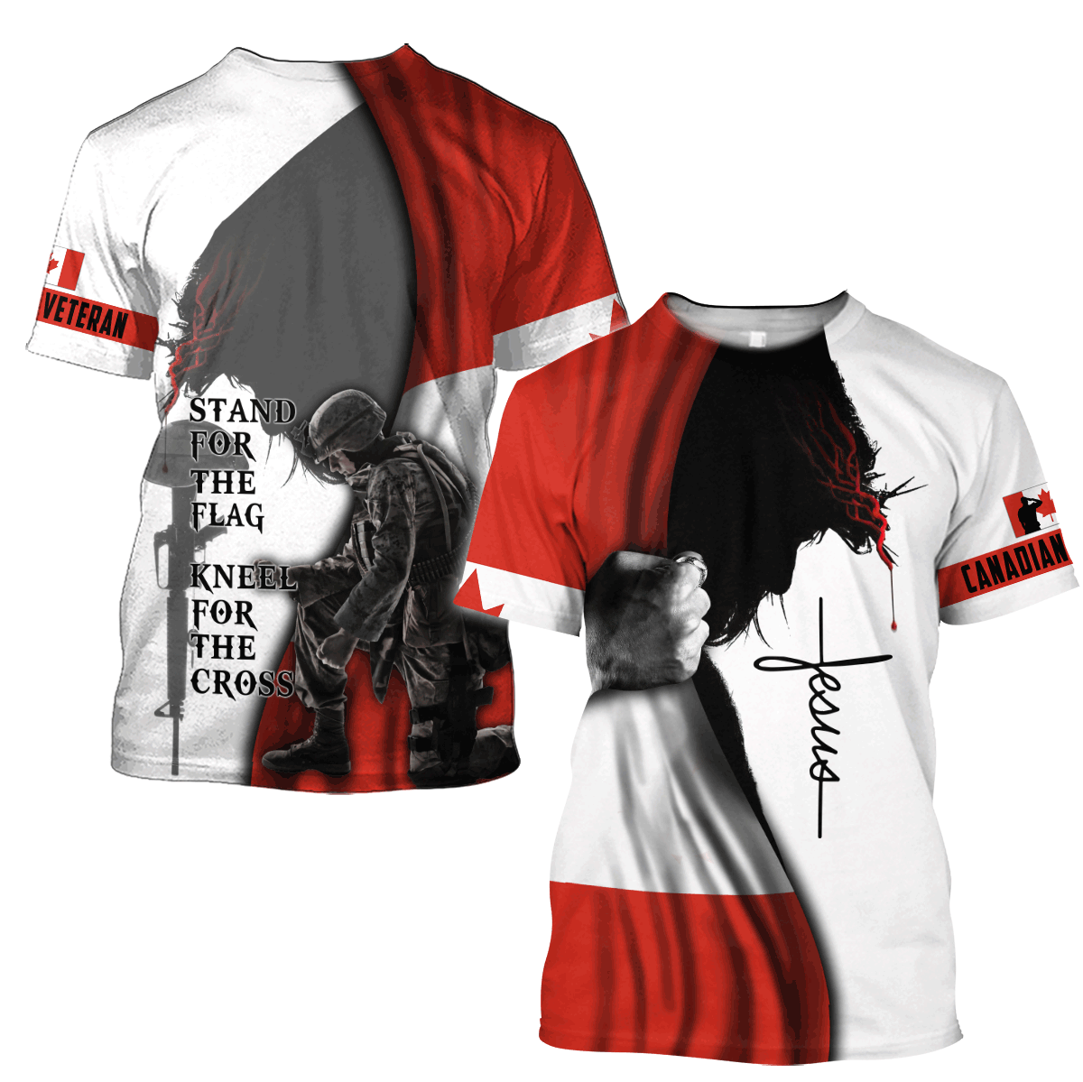 Canadian Veteran - Jesus 3D All Over Printed Shirts VP05032101