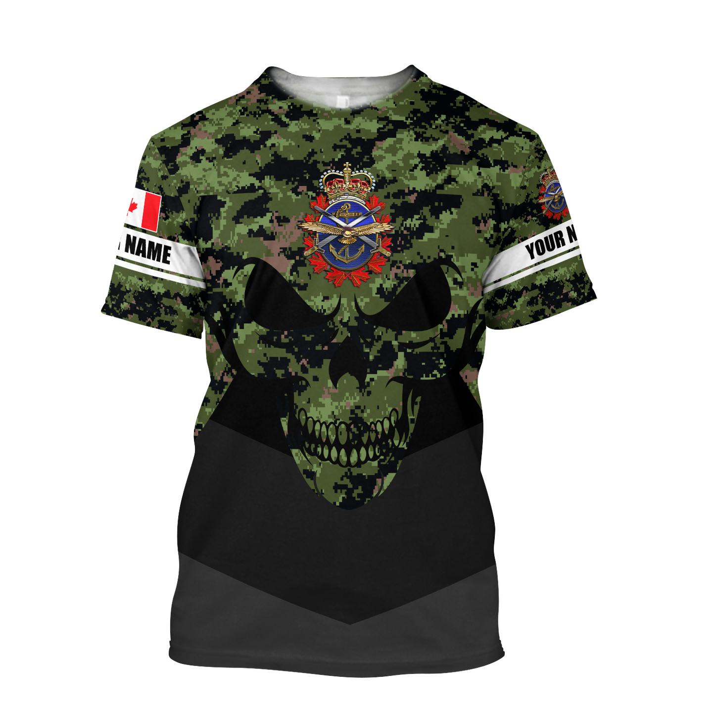 Personalized Name XT Canadian Armed Forces 3D Printed Clothes DA22032105