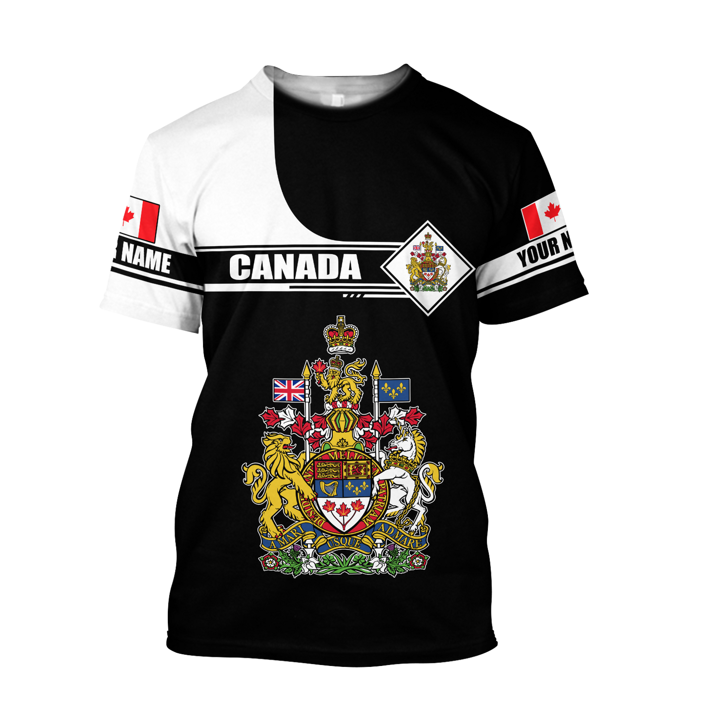 Custom Name XT Canada Day 3D Printed shirts