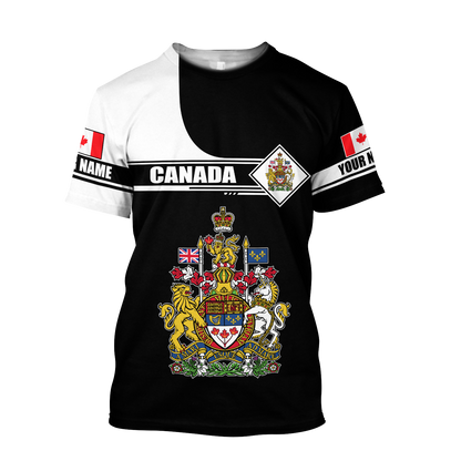 Custom Name XT Canada Day 3D Printed shirts
