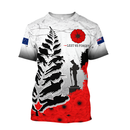 Premium Anzac Day 3D All Over Printed Unisex Shirts